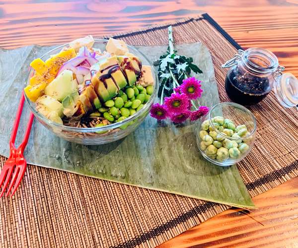 Fresh poke bowl